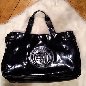 Giorgio Armani Black Tote Bag